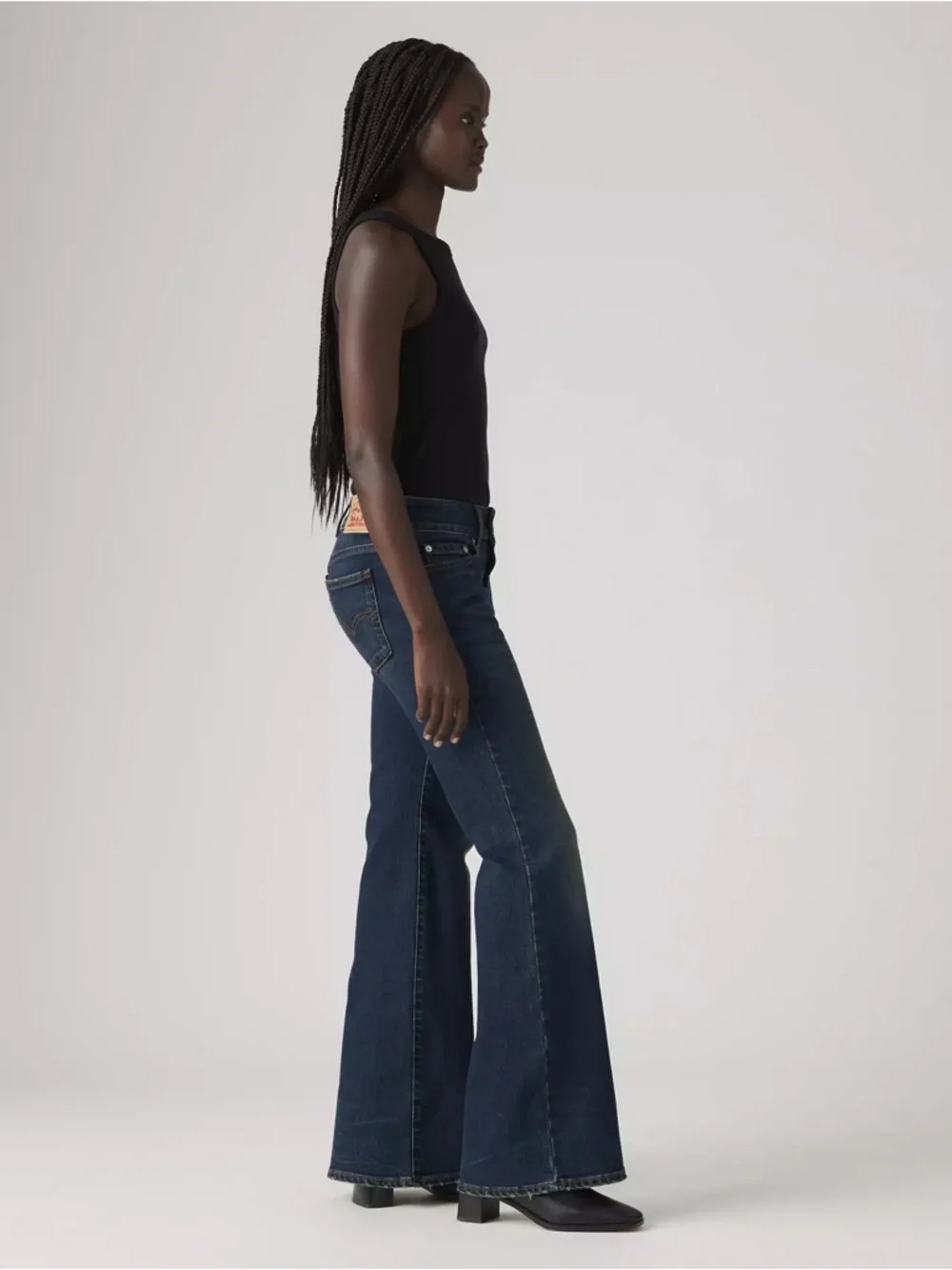 Levi's Superlow Flare Dark Jeans Dark Indigo - Picture 2 of 8